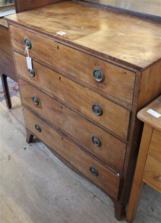 Regency mahogany chest of drawers